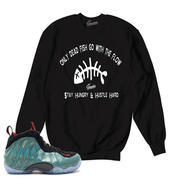 Foamposite gone fishing sweaters match foam sneaker crews.