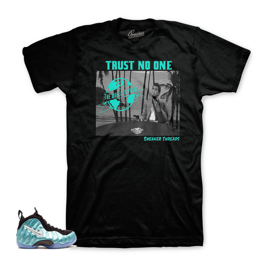 Foamposite island green tees match | Sneaker threads official.