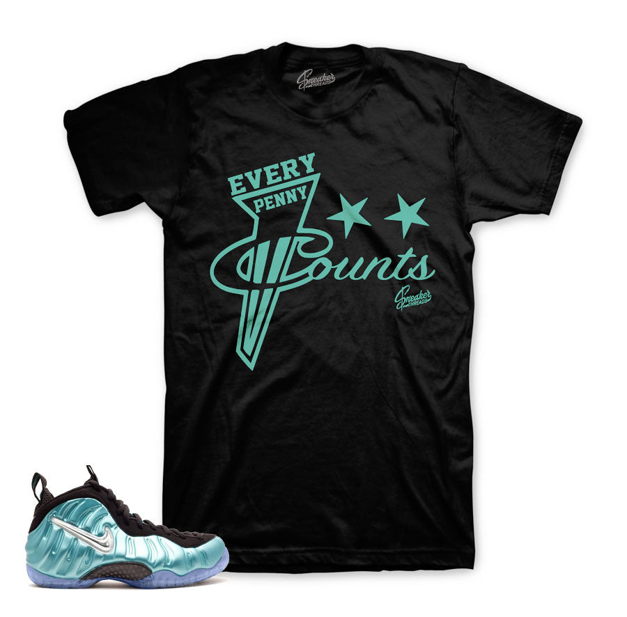 Foamposite island green shirt match | Sneaker match tees