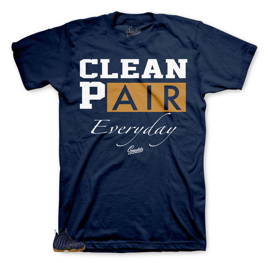 Foamposite Midnight Navy sneaker | Foamposite sneaker midnight navy has shirts matching