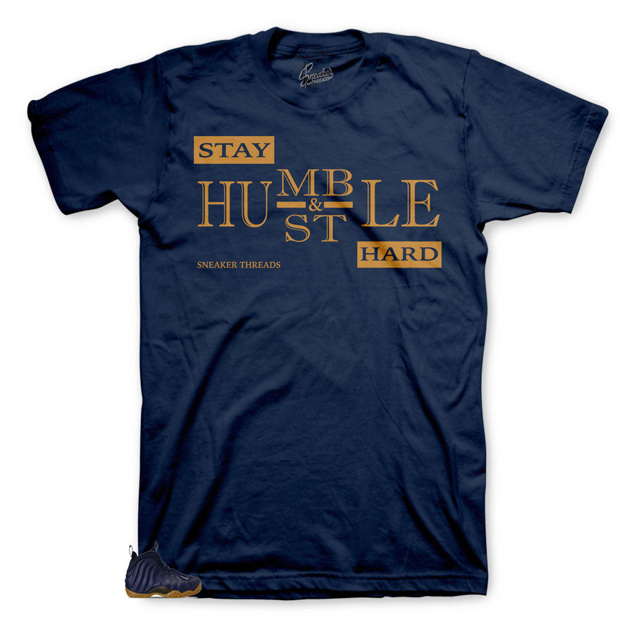 Foamposite Midnight Navys Sneaker | Sneaker Foamposite Midnight Navy matching tee collection