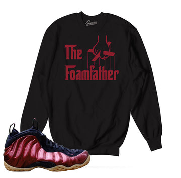 Foamposite night maroon sweaters match foam gum outfits.