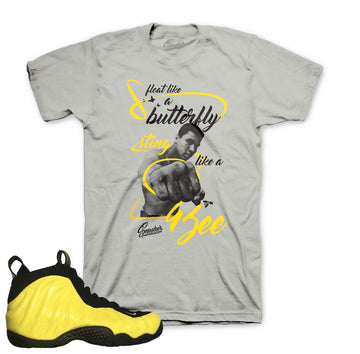 Foamposite optic yellow shirts match foam yellow sneaker tees.
