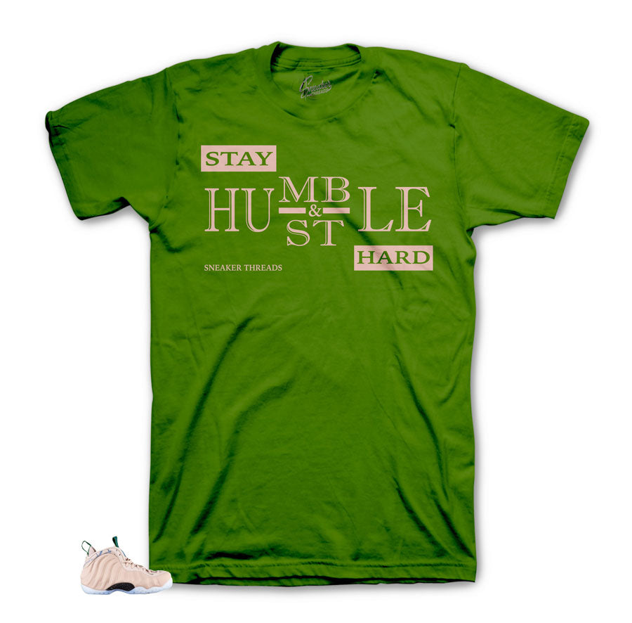 Foamposite Particle Beige Humble Matching Shirt