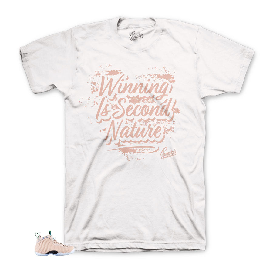 Foamposite particle beige second nature tee