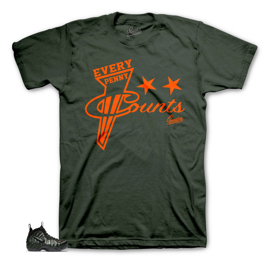 Sneaker matching tees and shirts for sequoia foamposite shoes