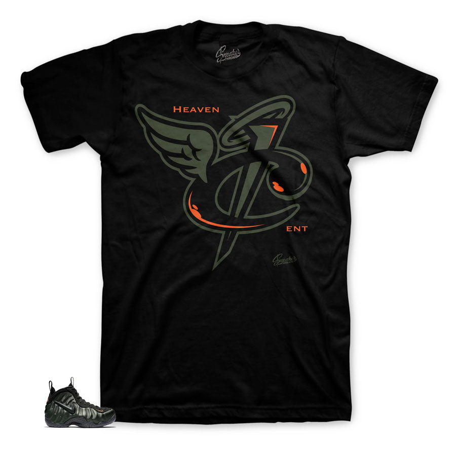 Sequoia foamposite sneaker tees match shoes.