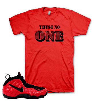 Shirts match foamposite univrsity red sneaker foam varsity red tees.