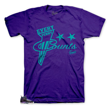 Foamposite Iridescent sneaker tees match foam Iridescent shoes.