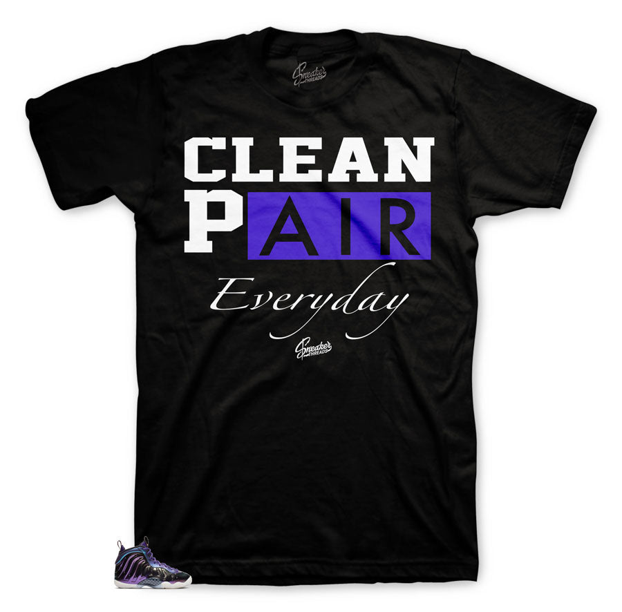 Official matching fomaposite iridescent tees for foam sneakers.
