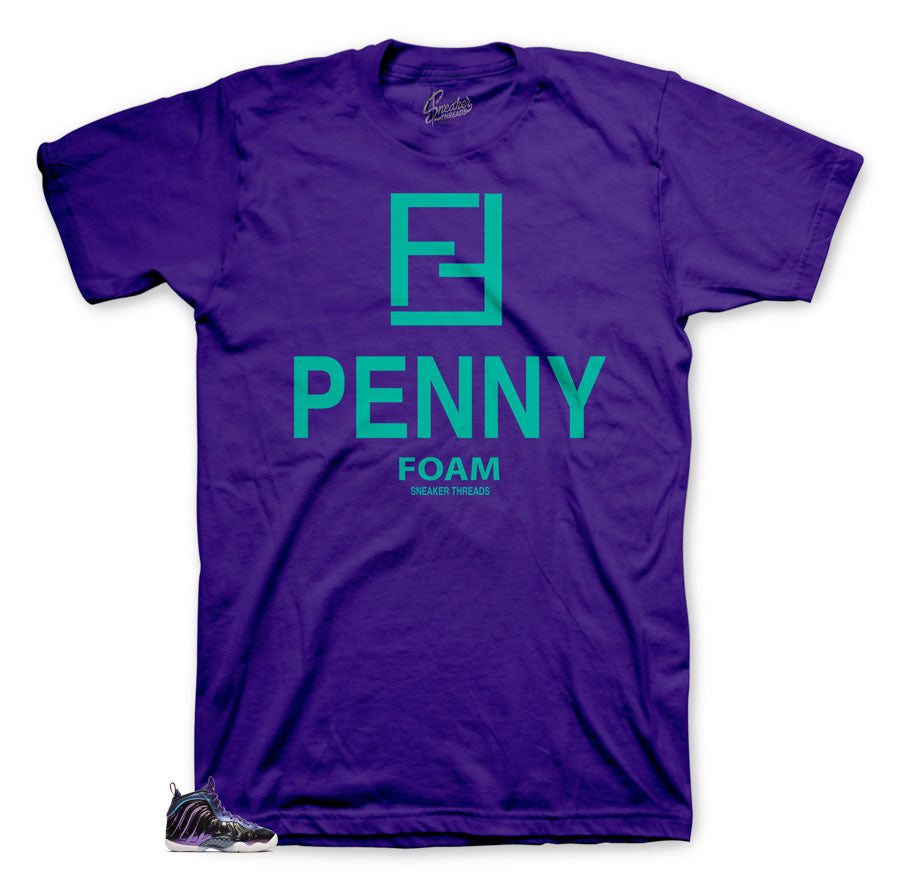 iridescent foamposite sneaker tees match foams perfectly.