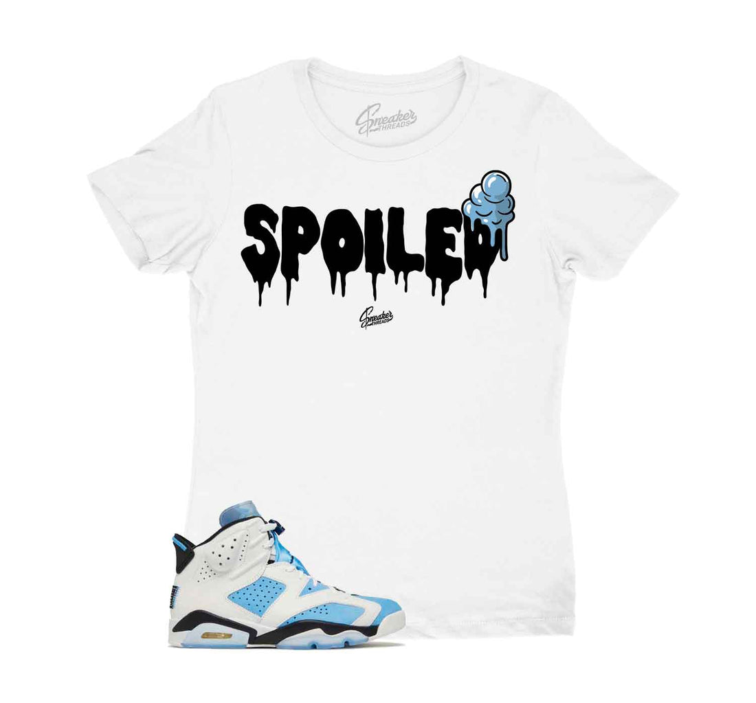 Womens Jordan 6 UNC sneaker tees