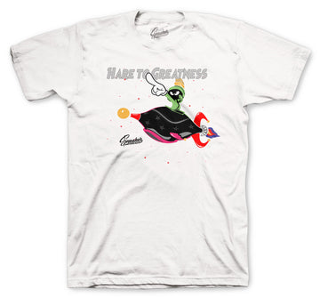 Retro 6 Hare Shirt - Hare Greatness - White