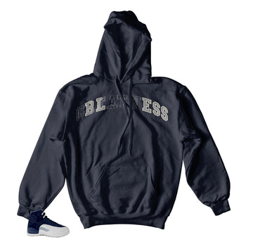Retro 12 Japan Hoody - Bless Stitch - Navy