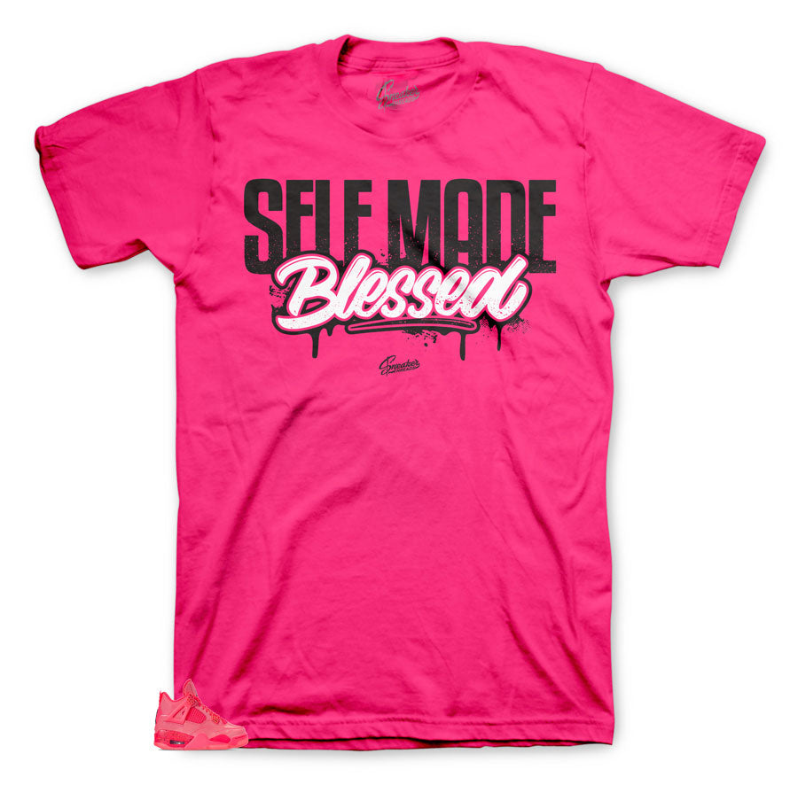 Retro 4 hot punch sneaker tees match | Hot punch clothing matches.