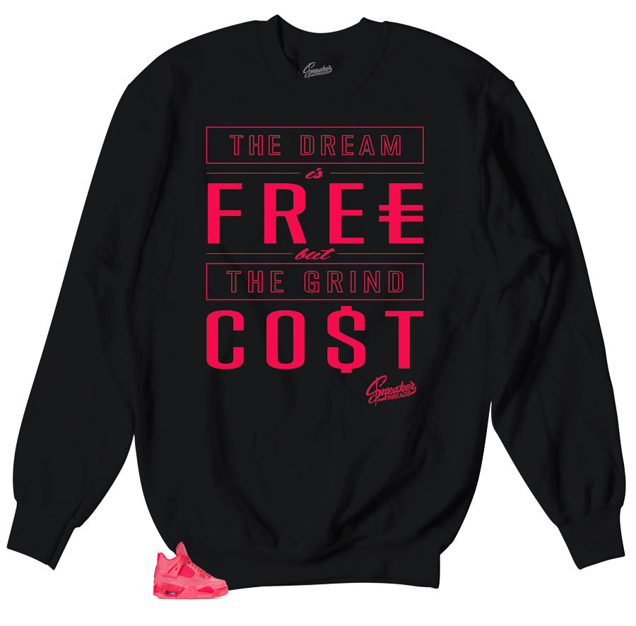 Sneaker sweaters to match Jordan 4 hot punch | crewnecks match