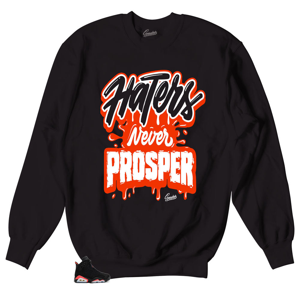 The best sweaters match Jordan 6 infrared shoes.