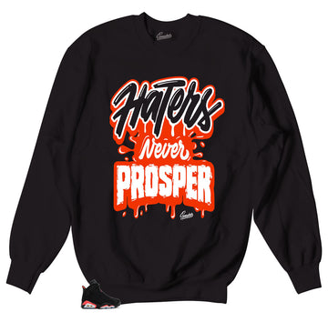 The best sweaters match Jordan 6 infrared shoes.