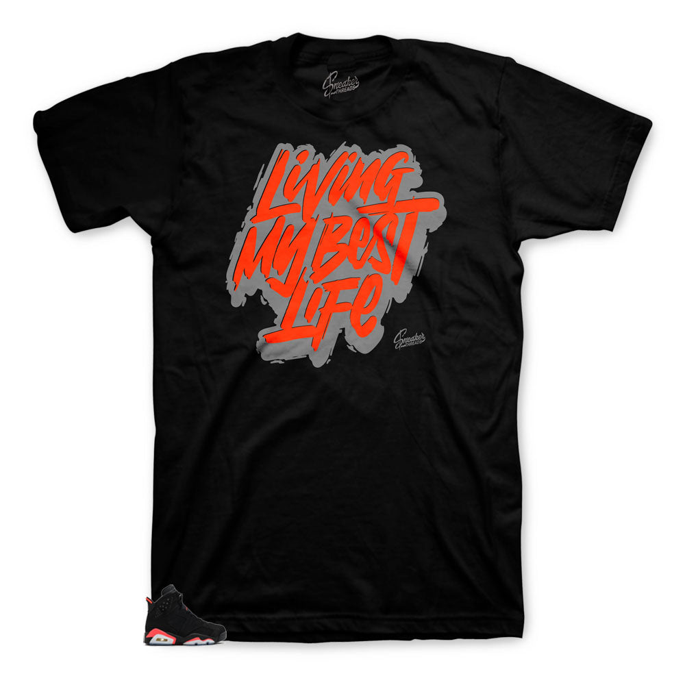 Sneaker tees match Jordan 6 Infrared | haterade sneaker tee matches.
