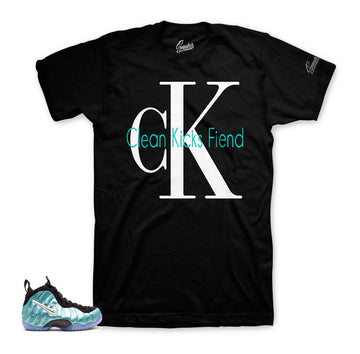 Island green foams clothing to match foam shoes.