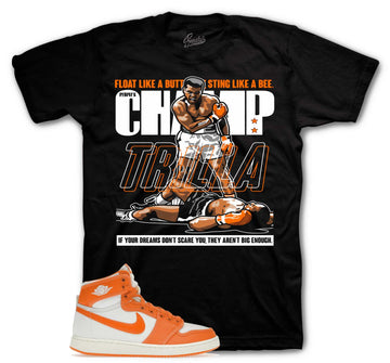 Retro 1 AJKO Rush Orange Shirt - Trilla - Black