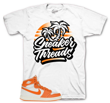 Retro 1 AJKO Rush Orange Shirt - ST Palms - White