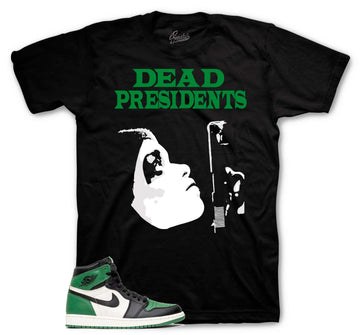 Retro 1 Lucky Green Shirt - Dead Pres - Black