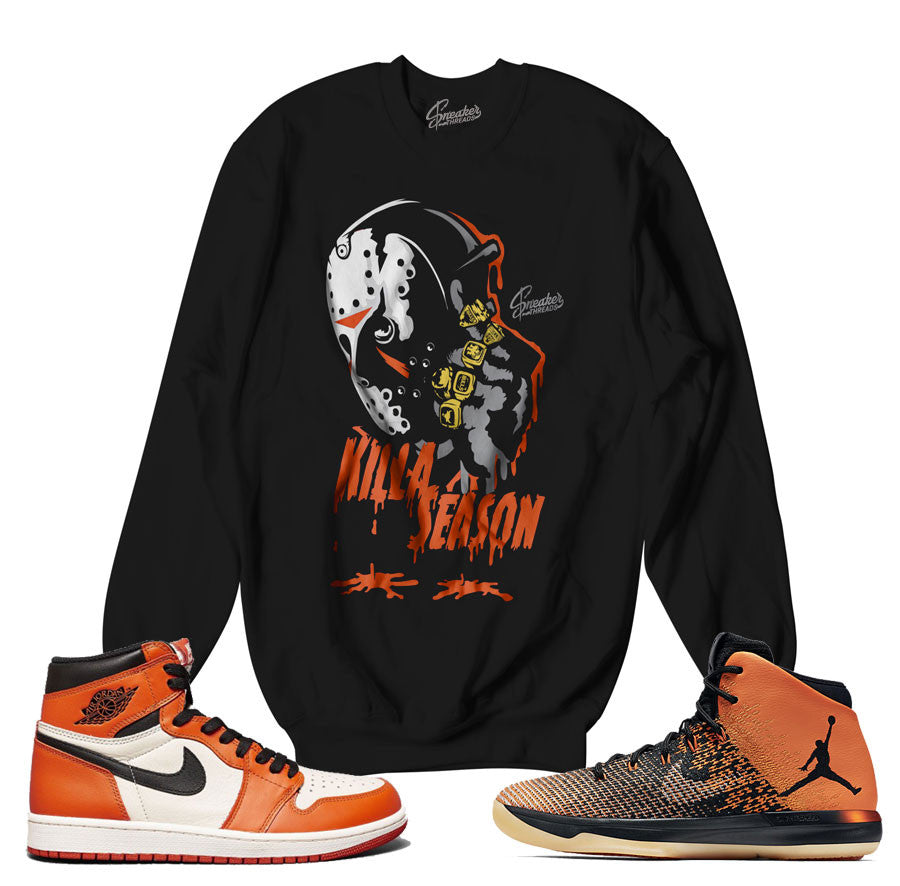 Jordan 1 shattered backboard sweaters match retro 1 sneaker tee.