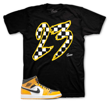 Retro 1 Taxi Shirt - Checkered - Black