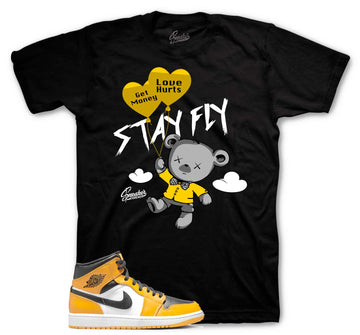 Retro 1 Taxi Shirt - Money Over Love - Black