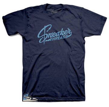 Jordan UNC Obsidian 1 sneaker collection has matching tee collection designed perfectly