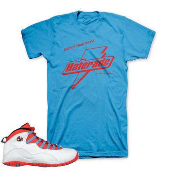 Jordan 10 chicago retro 10's chi sneaker tees.