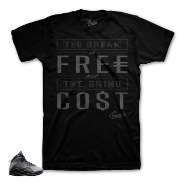 Jordan 10 shadow shirts match | Retro 10 sneaker tees.