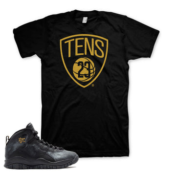 Fresh shirt match Jordan 10 NYC Retro 10 NYC sneaker tanks.