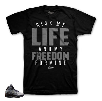 Shirts match Jordan 10 shadow retro 10 sneaker tees match.