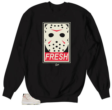 Freddy Sweater to match Jordan 11 Platinum Tint