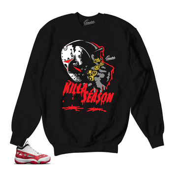 Sweaters match retro 11 fire red IE retro 11 sweaters.