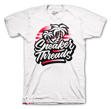 Sneakerthreads Palms summer tee to match Jordan 14 Candy Cane