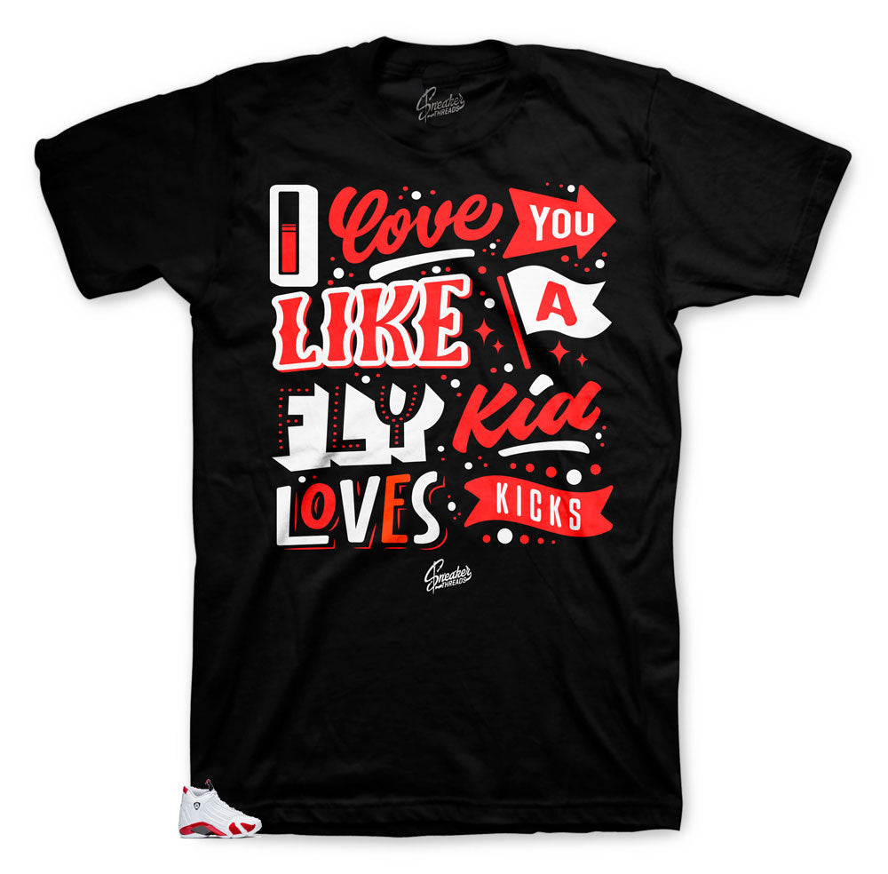 Love Kicks shirts to wear with Candy Cane 14's