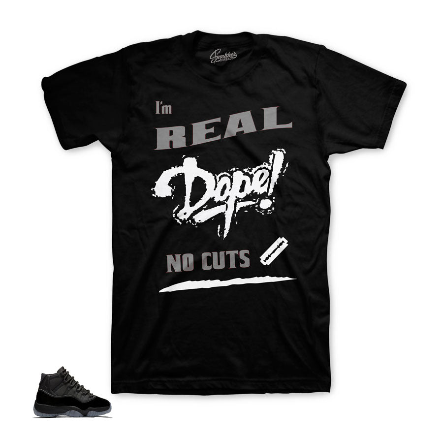 Jordan 11 Cap & Gown The Real No Cuts Shirt