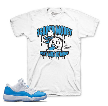 University blue 11 tees match Jordan 11 low shoes.
