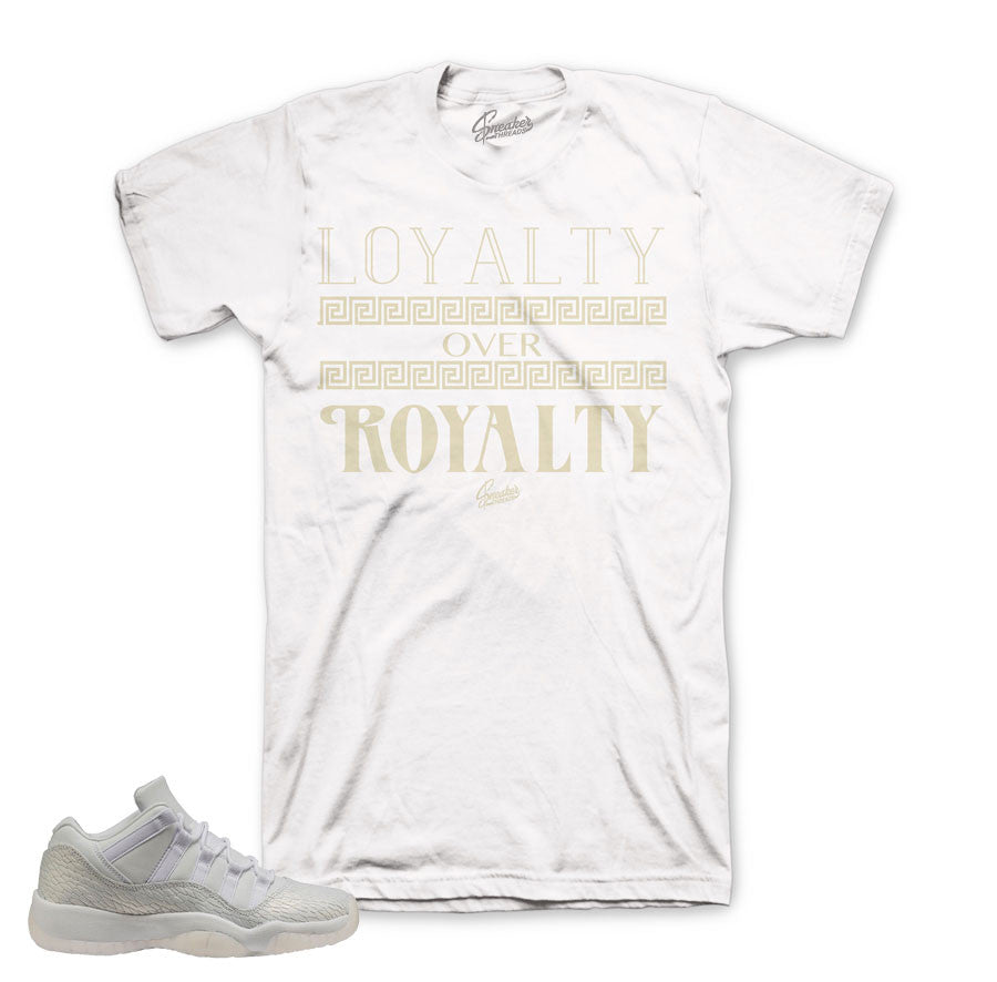 Jordan 11 frost white shirt match retro 11's sneaker match tees.