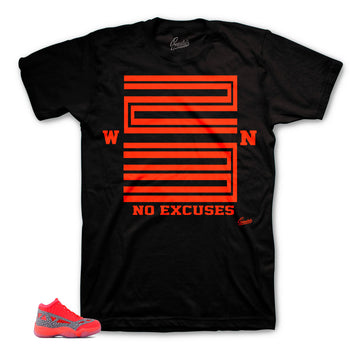 Flash crimson Jordan 11 sneaker tees match retro 11 ie shoes.