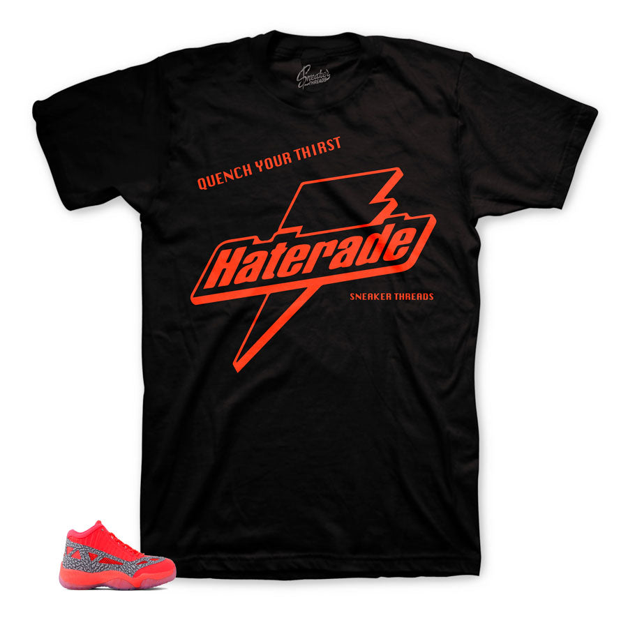 Jordan 11 ie flash crimson tees match retro 11 ie shoes.