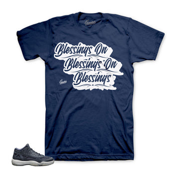 Tees match Jordan IE obsidian 11 shoes | official shirts