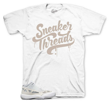 Retro 11 IE Orewood Brown Shirt - ST Drip - White