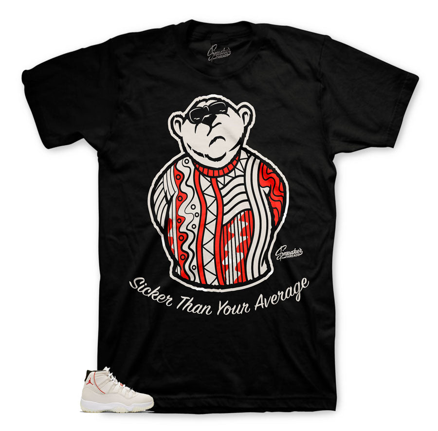 Coca Cola Bear shirt to match Jordan 11 Platinum Tint