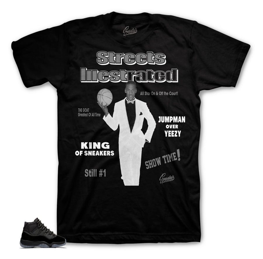 Jordan 11 Cap & Gown Streets Illestrated MJ Shirt