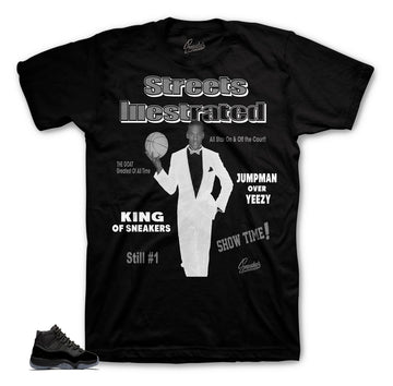 Jordan 11 Cap & Gown Streets Illestrated MJ Shirt