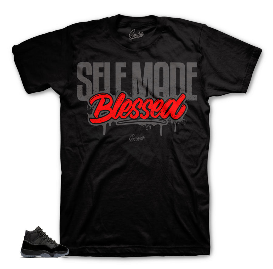 Jordan 11 prom night sneaker tee | Retro 11 prom night shirts.